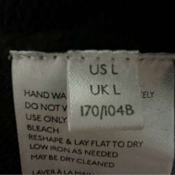 Free People Beach Black Nina Sweater Mini Dress Size Large - Picture 8 of 10